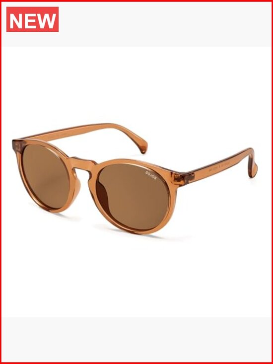 Polarized Round Sunglasses UV400 Protection TR90 Frame